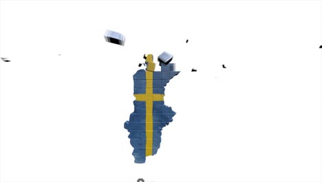 스웨덴 지도는 지역별로 소개됩니다. 4k 애니메이션 스웨덴 지도 소개 배경은 국가가 하나씩 나타나고 사라지고 카메라 움직임이 있습니다.
