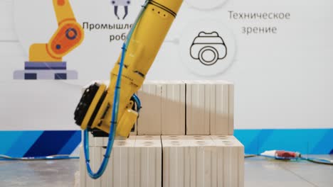 robot industrial para la colocación de ladrillos