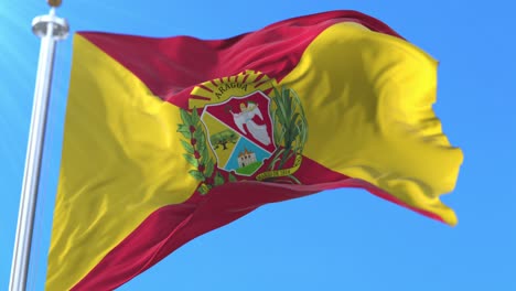 bandera del estado de aragua, venezuela. bucle