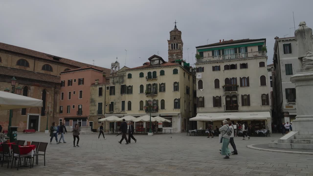 A City Square in Venice, Italy