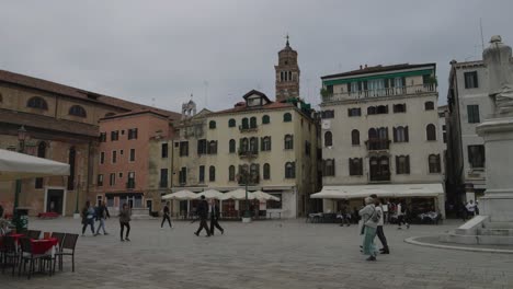 a city square in venice, italy
