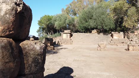 la ciudad de ruinas romanas en el estado de tipaza, argelia