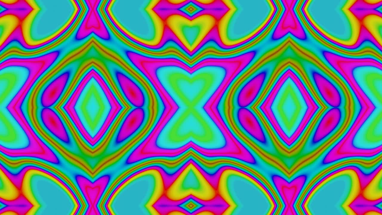 abstracto hipnotizante fondo con patrones multicolores y un bucle vj