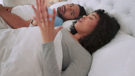 Frustrated,-angry-and-argue-couple-in-bed-fight