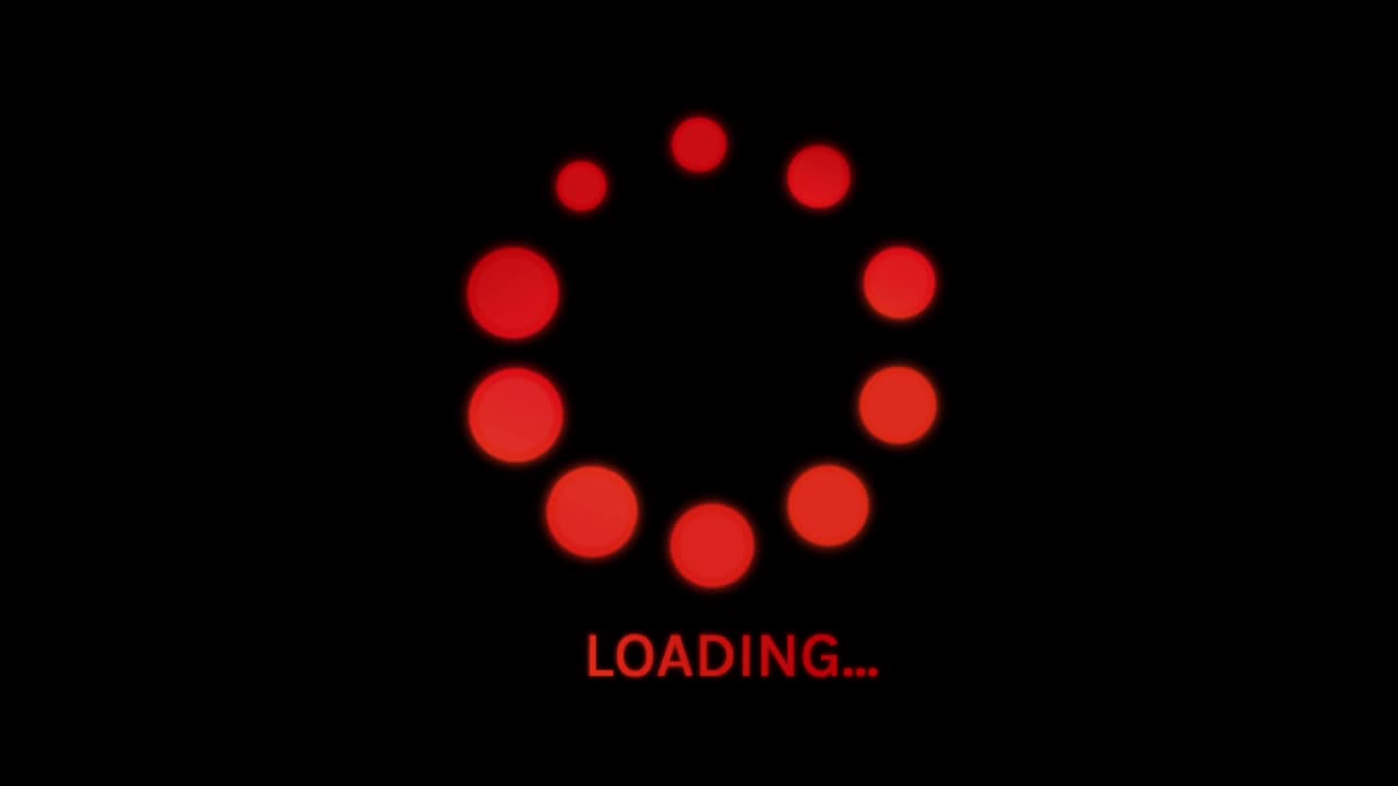 Animation colorful loading circle.