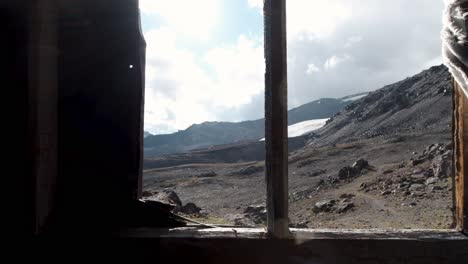 mountain scenery with glacier