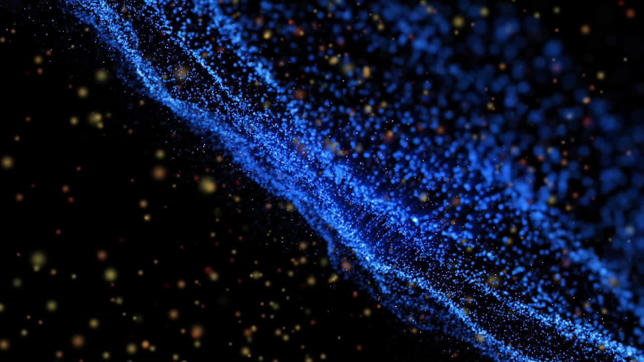 Animation of blue spots over digital blue spots