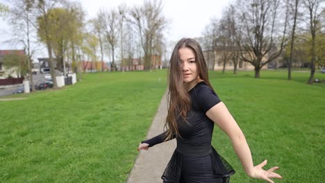 dance performance in a scenic park on a hill