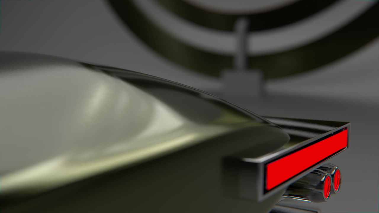 Abstract Metallic 3D Rendering