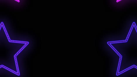 Purple-stars-pattern-with-neon-light