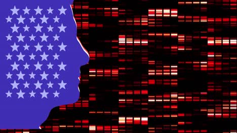 Animation-Eines-Violetten-Gesichts-Mit-Sternen-Der-Amerikanischen-Flagge-über-Der-Datenverarbeitung-Roter-Rechtecke
