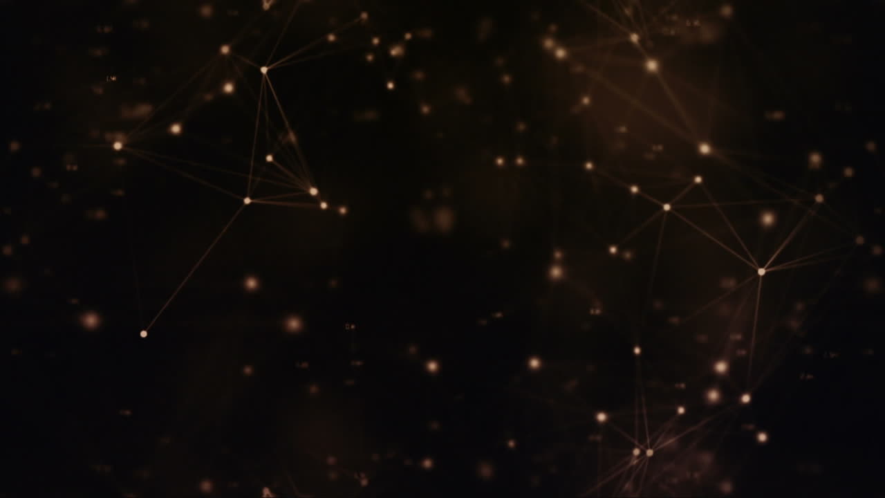 líneas de conexión abstractas contra un fondo negro