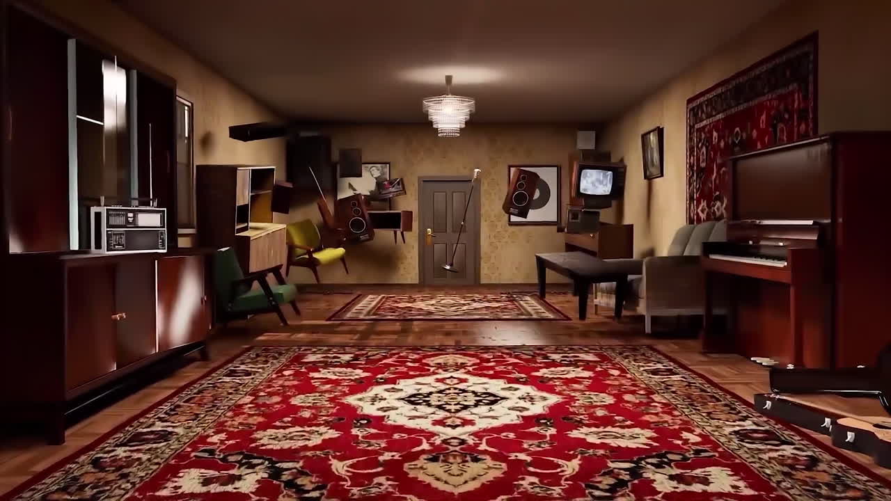 레트로 70년대 음악실