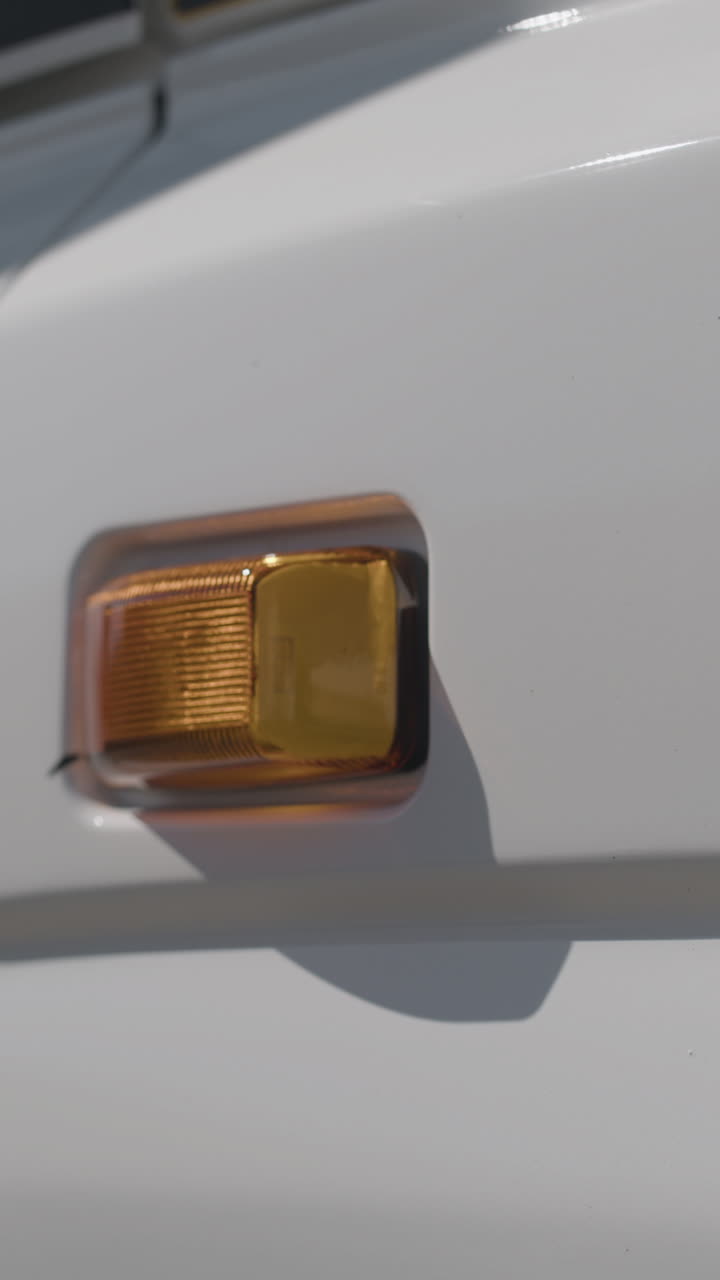 Close-up of a Car's Side Marker Light