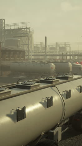 tanker truck at an industrial facility