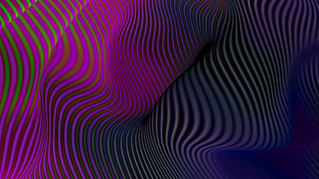 las rayas elásticas en 3d son un telón de fondo animado.