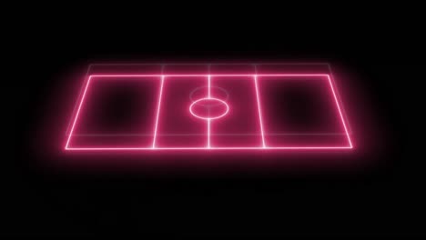 Animation-of-red-neon-sports-stadium-on-black-background