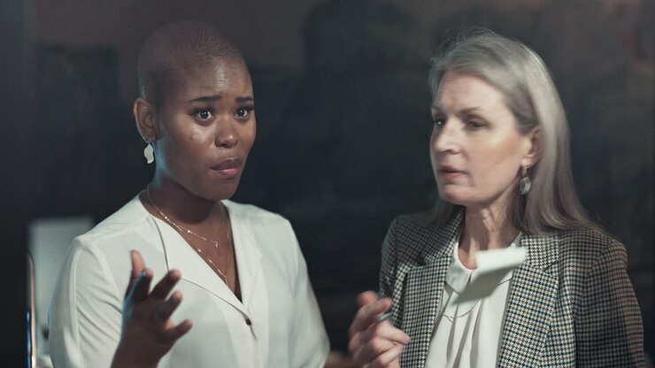 Businesswomen in Discussion
