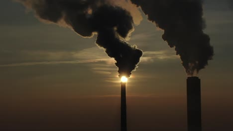 factory pipe polluting air time lapse, environmental problems. industrial factory pollution, smokestack exhaust gases. industry zone, thick smoke. climate change, ecology, atmoshere gas, ozone layer