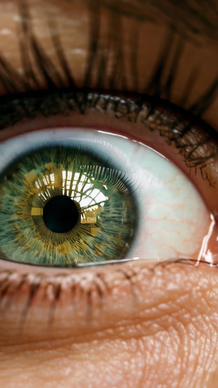 Close-up of a Green Eye