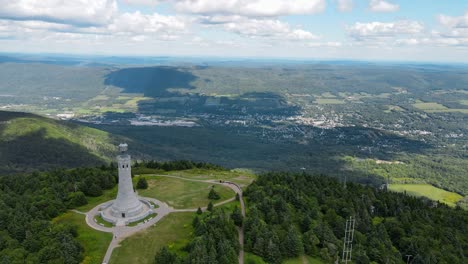 widok z góry greylock w stanie massachusetts