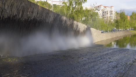 Fountain-in-Coimbra-city,-Portugal