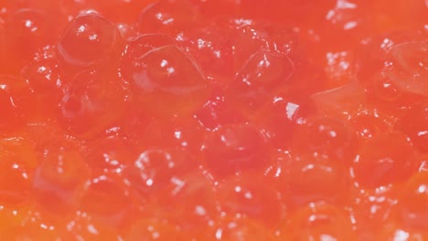 Rotating Red Caviar Macro Video Rotating Red Caviar Macro Video Suitable for Text Ads Food Video Background Video