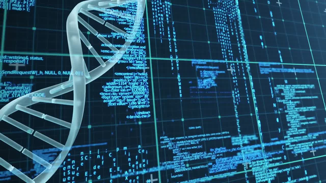 DNA against binary codes in background