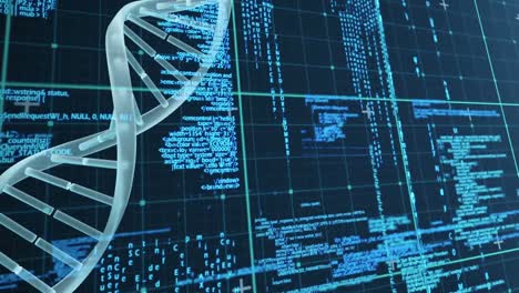 dna against binary codes in background