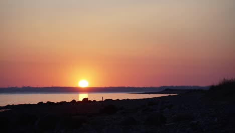 beautiful sunrise over sea in the southern hemisphere