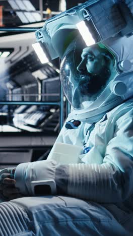 vertical video researchers fly together in starship to mars