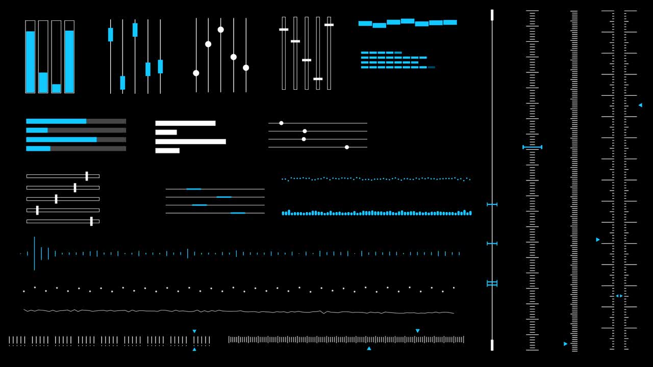 establecer elementos de animación gráfica futurista para la interfaz de usuario.