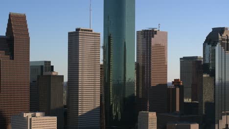 4k aerial of downtown houston, texas