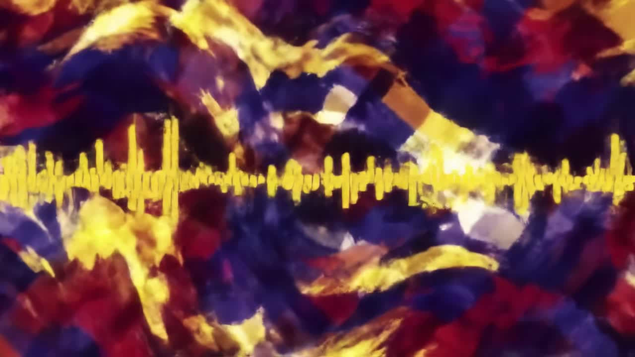 visualización de audio abstracto
