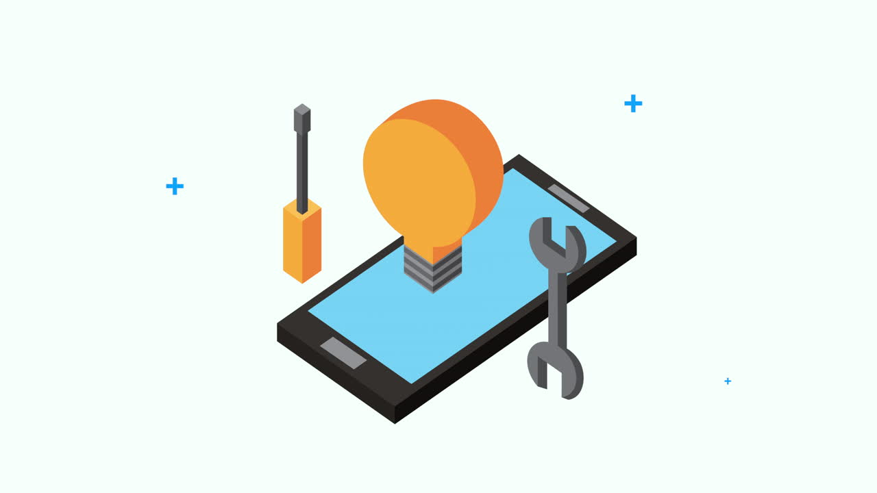 스마트 폰을 가진 소셜 미디어 기술