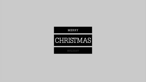 merry christmas with stripes on grey modern gradient