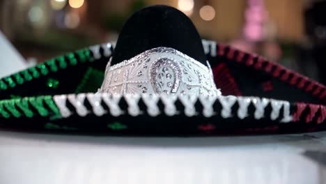 the famous mexican sombrero with its three colors