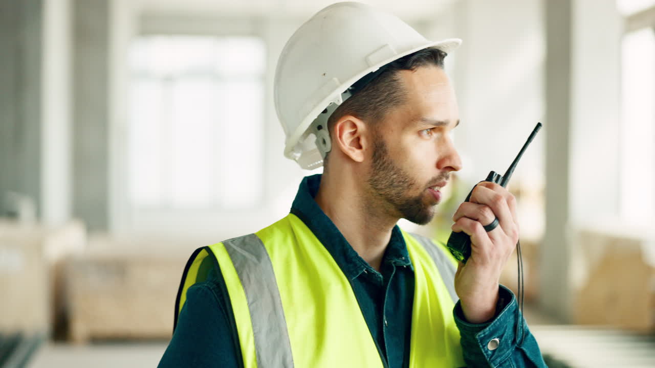 Logistics, construction and architect talking