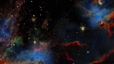 animación nebulosa nubes que se forman en el universo