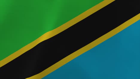 tanzania waving flag animation 4k moving wallpaper background