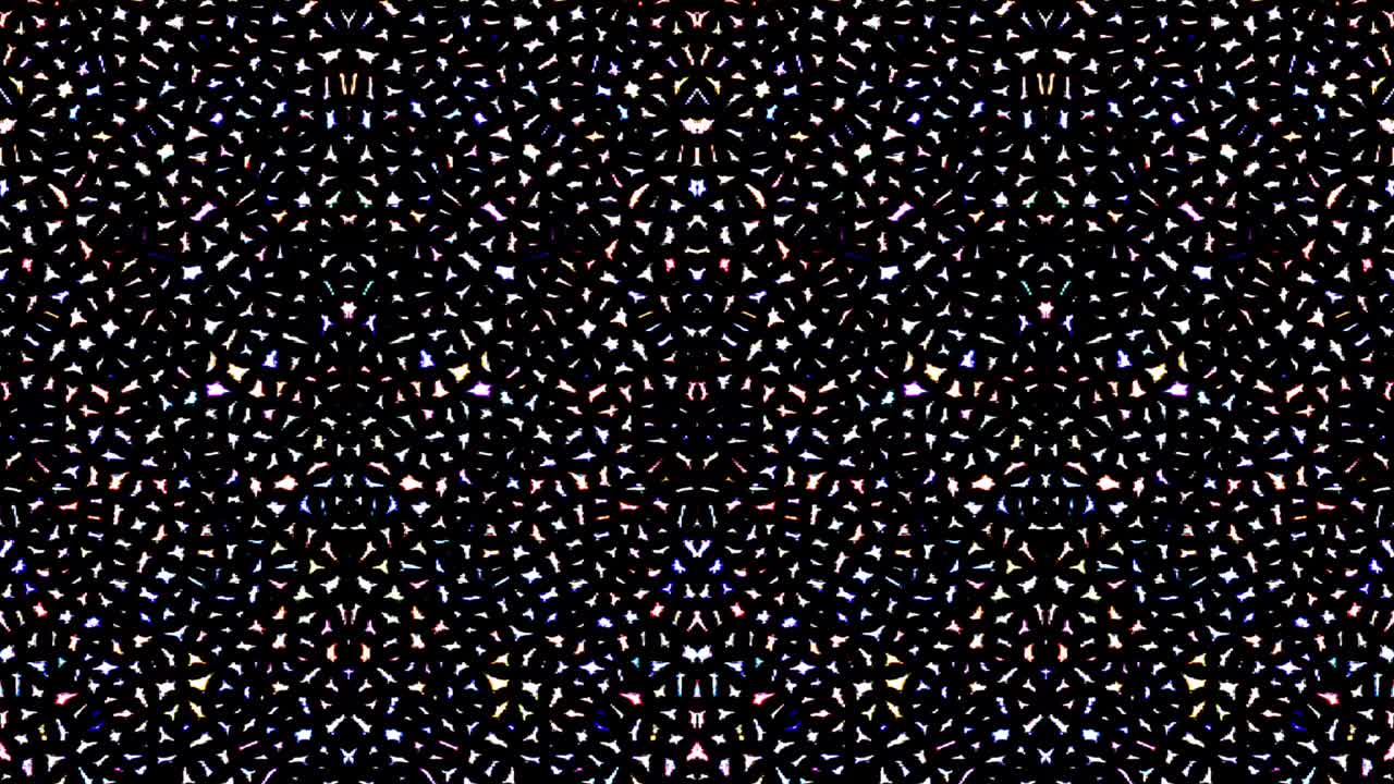 3D shining bright lines set wave motion, color full, on black background