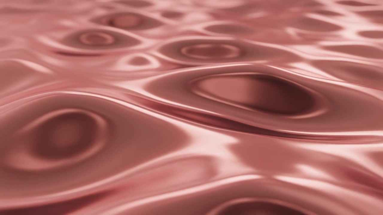Superficie liquida metallica astratta color oro rosa increspata