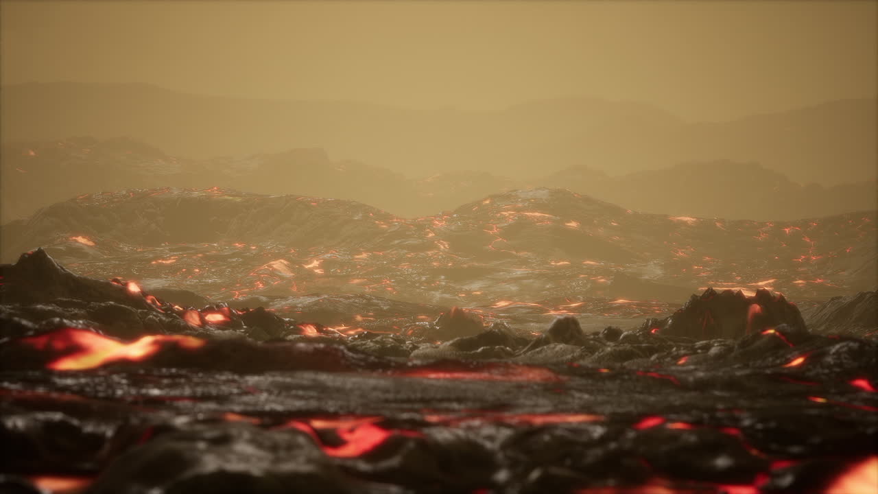 erupción volcánica con llamas de lava caliente fresca y gases saliendo del cráter