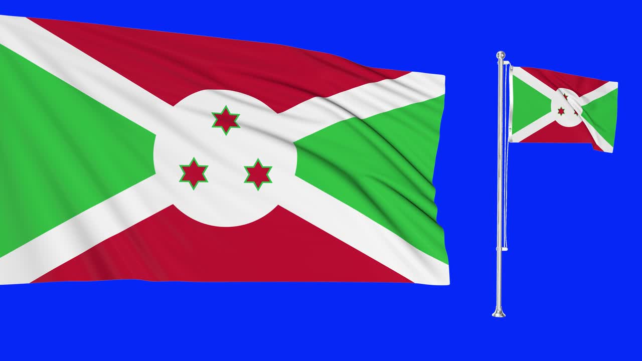 초록색 스크린은 부룬디의 두 개의 발이 바람에 흔들리는 초현실적인 루프입니다. 부룬디 발 기둥은 매우 상세한 직물 텍스처 애니메이션 3d 크로마 키로 날아갑니다.