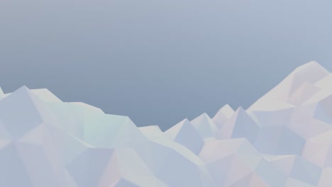 white triangle low poly background with blue sky