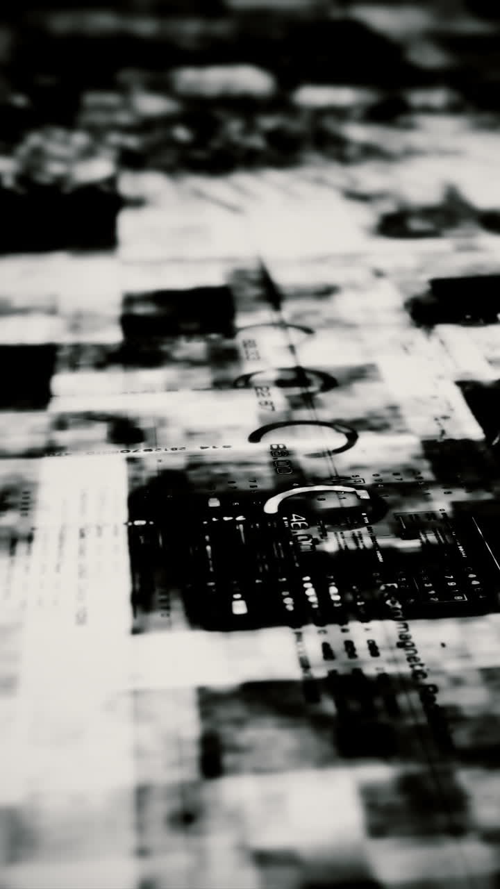 Advance metaverse, hi-tech digital data telemetry with encrypted numbers, display dynamic background for computer desktop vertical screen display format