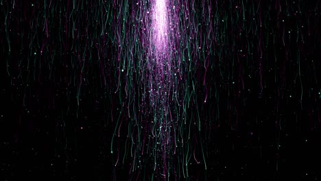 particles green pink event game trailer titles cinematic concert stage background loop