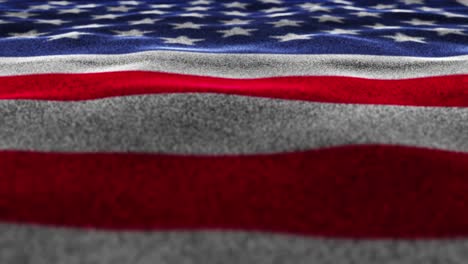 usa flag, textile carpet background, loop, 4k
