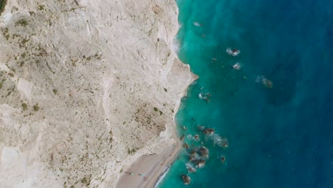 port katsiki aerial look up lefkada