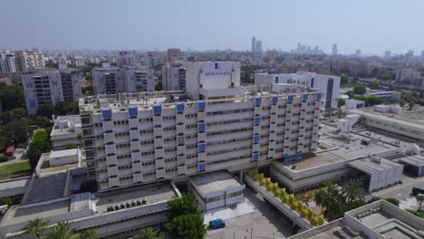 wolfson medical center is a hospital in holon - located in southern tel aviv metropolitan - parallax shot